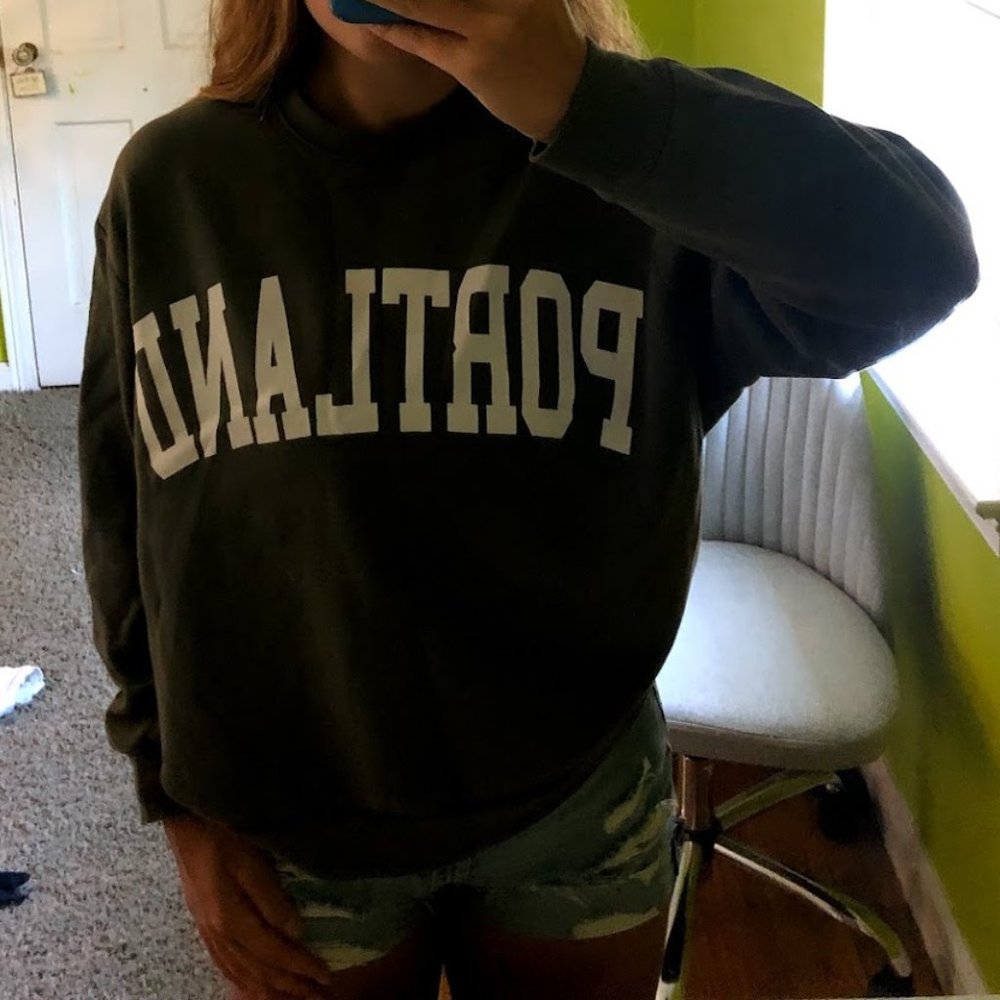 Portland Green Crewneck Sweatshirt